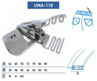 Приспособление UMA-118 70-40 мм M